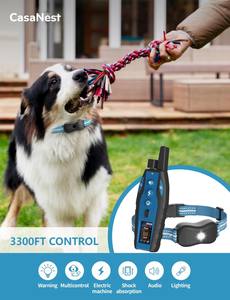 Nuevo <span class=keywords><strong>Collar</strong></span> de Adiestramiento para Perros con Control Remoto de 1000M, Resistente al Agua IP67, Recargable, con Varios Sonidos, Vibraciones y Función Estática - Product Image 6