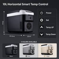Réfrigérateur portable 12V pour voiture, 10L 15L, mini-réfrigérateur compact pour camion, caravane, bateau, refroidisseur et chauffe-boissons 220V