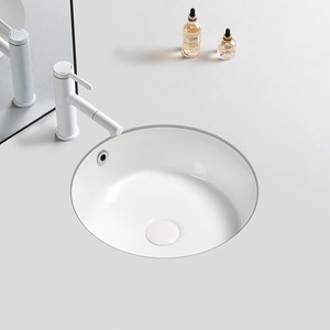 Cupc <span class=keywords><strong>12</strong></span> <span class=keywords><strong>Inch</strong></span> Fabriek Ronde Moderne Ronde Keramische Sanitair Badkamer Onderbouw Wastafel Porseleinen Wastafel Wastafel - Product Image 4