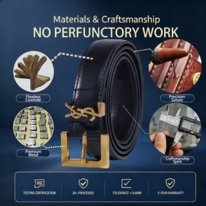 <span class=keywords><strong>Ceinture</strong></span> de créateur pour femme, accessoire de taille en cuir véritable personnalisé, inspiré des grandes marques, fabrication OEM en petites séries prise en charge - Product Image 2