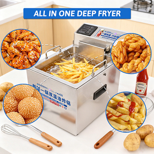 <span class=keywords><strong>Friteuse</strong></span> à dinde électrique commerciale avec thermostat numérique, <span class=keywords><strong>friteuse</strong></span> en acier inoxydable 304 avec panier et réservoir d'huile <span class=keywords><strong>amovible</strong></span> pour les restaurants - Product Image 4