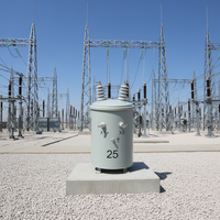 Transformateur électrique à huile moyenne tension 33 kV 100 kVA-300 kVA avec sortie 220 V/110 V monté sur poteau