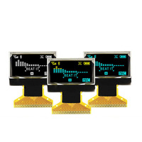 Module d'affichage OLED 0,96 pouces 128x64 jaune bleu 30 broches à brancher pour détecteur de rayonnement nucléaire Compteur Geiger SPI I2C SSD1315 LCD