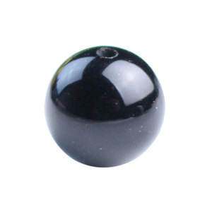 Perles rondes en agate noire Ling Gusi, 10mm, pierre naturelle, perles en vrac pour la fabrication de bijoux, accessoires de bricolage - Product Image 3