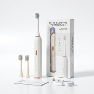 Brosse à dents électrique rechargeable avec minuterie, affichage LED, sonique, poils souples pour le blanchiment des dents, nettoyage buccal, type-C pour enfants - Product Image 1