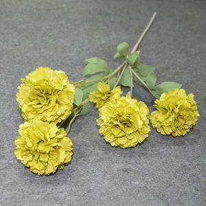 El material de arreglo floral más efectivo, flor artificial de botón de oro para decoración de bodas, hoteles, decoración de sala de exposición - Product Image 4