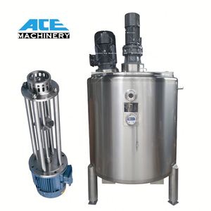 Tanque de Almacenamiento de Sosa Cáustica de Acero Inoxidable de 2 Toneladas con Agitador Líquido, Calentamiento Eléctrico y Tapa Abierta - Product Image 1