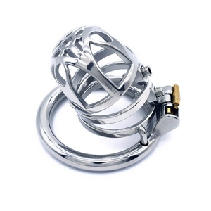 Jaula de Castidad Masculina de Acero Inoxidable 304 de Alta Calidad al por Mayor FRRK, Jaula de Abstinencia BDSM, Juguete Sexual, Candado para Pene para Hombres - Product Image 2
