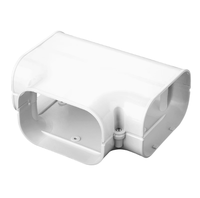 100*65mm/4 "3 à 6 hp conduit Flexible professionnel décoratif câble goulotte Lineset couverture climatiseur conduit
