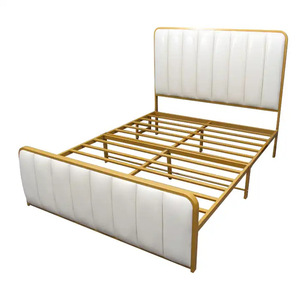 Cross-border wrought iron <b>bed</b>, reinforced and thickened, <b>double</b> luxury Nordic style master bedroom, Instagram-worthy minimalist - Product Image 5