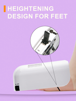 Lampe à ongles LED professionnelle CM.NAIL P30 de haute qualité, 24 perles LED, finition peinture résistante à l'acétone, chambre intérieure miroir, base en métal