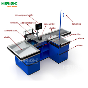 Highbright Heavy-Duty thép dịch vụ truy cập bền thương mại siêu thị thanh toán truy cập với dấu hiệu chủ - Product Image 1