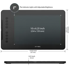 XP-펜 뜨거운 판매 데코 01 V2 디자인 드로잉 패드 그래픽 디지털 종이 태블릿
