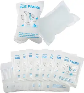 맞춤형 플라스틱 키즈 미니 소형 재사용 냉각 인스턴트 드라이 아이스 젤 팩 가방 로고가있는 식품 냉각기 배송 배송