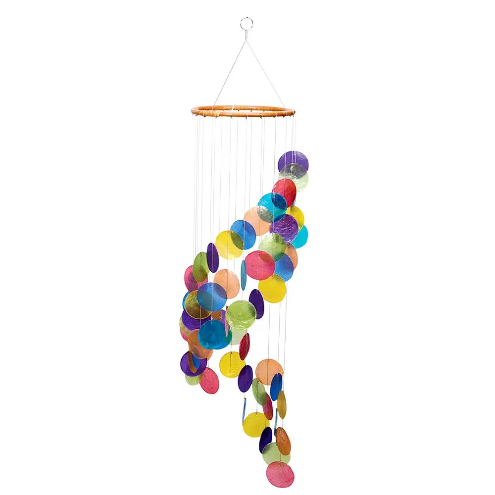 Beachcombers Boti Hoed Capiz Wind Chime Shell Ambachten Uit Capiz