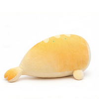 Peluche Adorable en Forme de Pain, Douce et Réaliste, Anti-Stress, Coussin à Câliner Inspiré du Toast