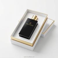 Flacon de parfum en verre carré rechargeable personnalisé de 50 ml/70 ml/100 ml, finition dorée estampée à chaud, style vintage de luxe, diffuseur de roseaux