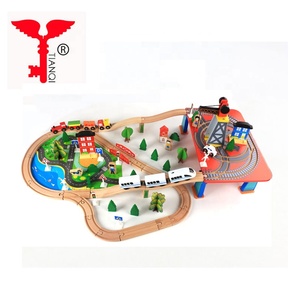 Trafic Mine Puzzle Thomas <span class=keywords><strong>Train</strong></span> Jouet Ferroviaire Rail En Bois jeu <span class=keywords><strong>de</strong></span> piste <span class=keywords><strong>de</strong></span> course <span class=keywords><strong>de</strong></span> voiture jouet - Product Image 1