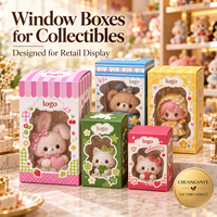 Emballage en gros pour boîtes mystères avec fenêtre transparente et impression couleur pour les commandes de distribution de jouets à grande échelle