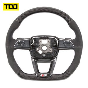 Volante de Fibra de Carbono Real TDD Compatible con Audi A5 A6 S5 S6 C7 A7 R8 RS RS3 RS4 RS5 Q3 Q5 Q7 TTA3 A4 S3 S4 S5 RS6 RS7 - Product Image 2