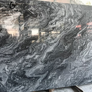 Mármol gris natural en losa grande con acabado pulido para decoración interior de hoteles y villas. - Product Image 1