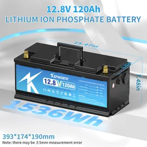 Bateria de lítio recarregável lifepo4, bateria lifepo4 12.8v 100ah 200ah 300ah, baterias de íon de lítio