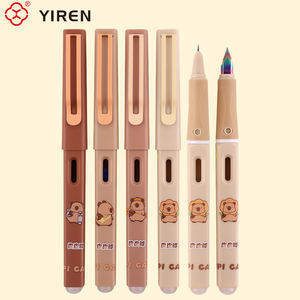 YIREN pulpen beruang kartun menggemaskan, pena air mancur skema ujung pelangi bisa dihapus untuk siswa - Product Image 5