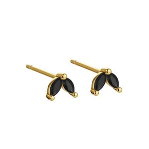 Pendientes de Acero Inoxidable con Forma de Corazón, Fruta y Flor para Mujer, Chapados en Oro de 14K, Modernos y Hechos a Medida - Product Image 6