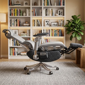Chaise de bureau inclinable avec <span class=keywords><strong>repose</strong></span>-pieds Recline Executive Full Mesh Chair - Product Image 2