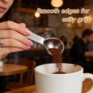 Cuchara Medidora de Polvo de Acero Inoxidable 430, 30ml 15ml, Moderna, para Granos de Café, Harina y Repostería, en Oferta - Product Image 3
