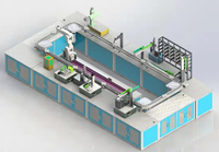 Ligne de production circulaire automatisée pour la soudure et l'assemblage de clés USB