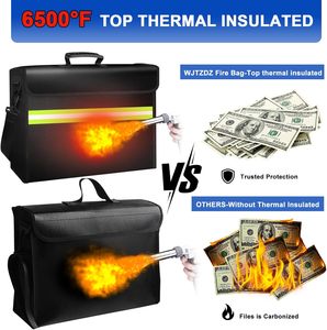 Tùy chỉnh công suất lớn 6500f chống cháy không thấm nước thời trang cặp tài liệu túi khóa cho đồ trang sức tiền mặt tập tin máy tính xách tay văn phòng nhà - Product Image 4