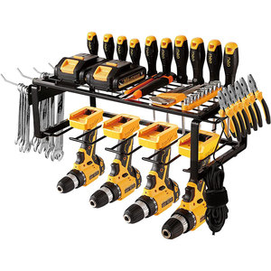 Heavy Duty Power Tool Organizer Storage Utility Rack, Full-Package Mounted Electric Tool Storage Stand Power Tool Organizer
