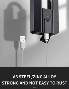Slim vingerafdrukhangslot met Bluetooth, waterdicht antidiefstalslot voor kast, locker, lade, groot, robuust hangslot - Product Image 5