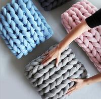 Chunky Benang Raksasa Wol Benang Super Lembut Dicuci Lengan Benang Super Chunky Ekstrim Besar untuk Lengan Rajut DIY Melempar Sofa Tidur Selimut
