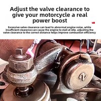 Clé de réglage de soupape pour moto et scooter, outil de réparation pour réglage de la distance de débattement du bras oscillant, installation de carte