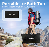 Grande baignoire de glace gonflable pliable Spa chaud et froid en PVC portable pour l'extérieur Récupération moderne Bain de glace Thérapie par plongée froide
