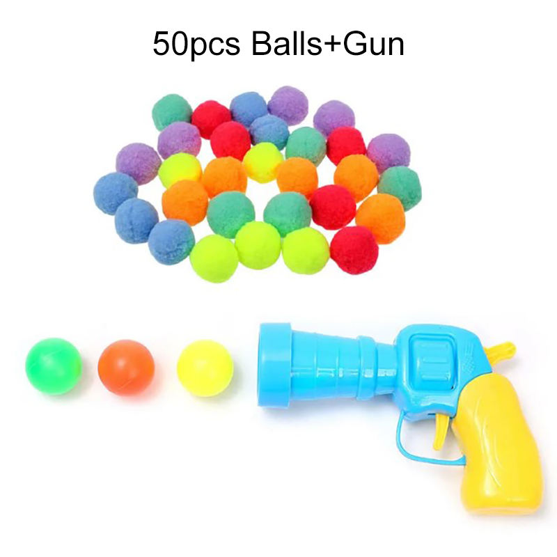 Pistolet à balles 50 pièces, coloré