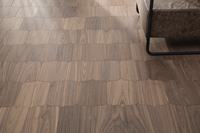Parquet en bois d'ingénierie à motif artistique de fleur de lotus personnalisé