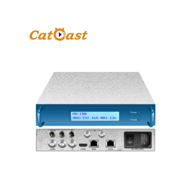 Multiple Network Protocol SRT/HLS/HTTP/HTTPS/RTMP/UDP IP to CVBS HD MI SDI MPEG2 H.265 H.264 Decoder
