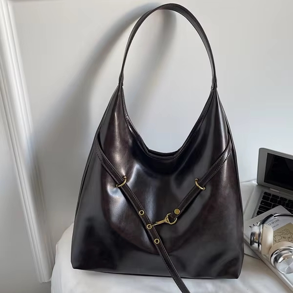 Hebei Origin,Pinmai Women's Pu Tote Bag,Korean Style,Solid Color,Winter Season,Open Top,Polyester Lined