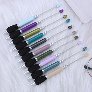ปากกาลูกปัดพลาสติกแบบทำมือมาใหม่พร้อมด้ามจับฟองน้ำปากกาลูกลื่นน่ารักสีสำหรับ2026 - Product Image 2