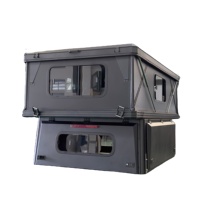 Huntoo Camping-car pour camionnette à coque rigide, pliable, étanche, avec cuisine coulissante, léger, capacité de charge de 650 kg, pour 2 personnes, en promotion