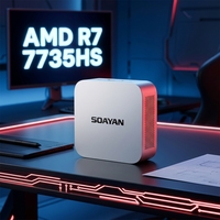 En Stock, Envío Rápido, AMD Ryzen 7 7735HS, PC de Formato Pequeño, LPDDR5, Alto Rendimiento, Mini Escritorio, Proveedor OEM ODM