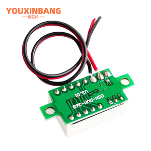 1 cái 0.36 hai-dây DC 4.50 đến 30V <span class=keywords><strong>LCD</strong></span> kỹ thuật số vôn kế voltimetro Red/Blue/GREEN LED Amp Volt Meter đo điện áp Meter - Product Image 5
