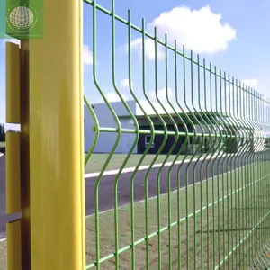 Высокое качество 3D Изогнутая сетка сварная проволочная сетка забор