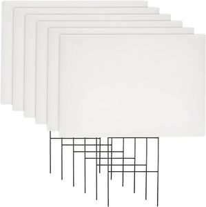 ป้ายสนามฟุตบอลแบบกำหนดเอง24X36สี่สีสำหรับ coroplast stakes PP ป้ายสนามเปล่าสำหรับโฆษณากลางแจ้งแผ่นพลาสติก - Product Image 4