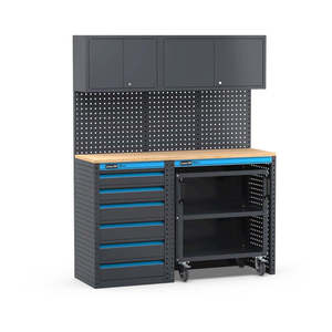 MODULO GARAGE 391-ripiani Garage Premium con L = 1520mm P = 496mm A = 1900mm dimensioni - Product Image 1