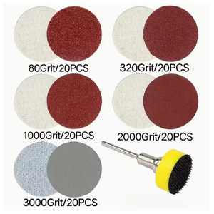 Tampons de polissage de 1 pouce, grains 80, 320, 1000, 2000, 3000 pour meuleuse et polisseuse - Product Image 5