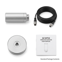 Capteur de vibrations sans fil JINWEI GZ-WTVS 16 bits ADC 3 axes Ex ia IIC T6 Ga IP66 RS485 11KHz avec plateforme cloud pour la maintenance prédictive